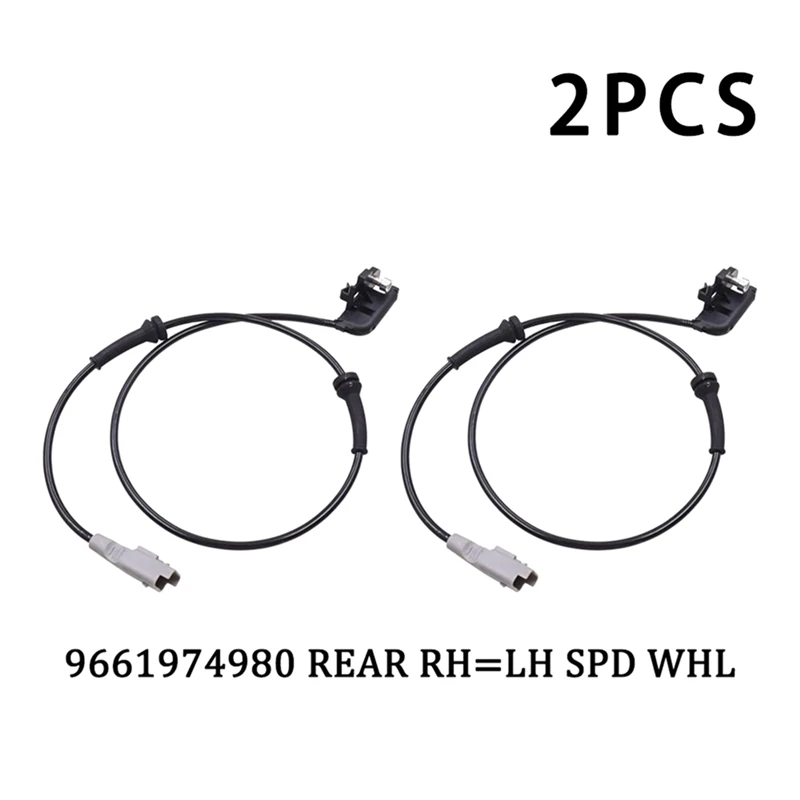 Sensor de velocidad de rueda ABS AU04 -2 piezas, 9661974980 3A para PEUGEOT/C Break 3E CC 3B 307, 4545F6 para CITROEN C4, 307