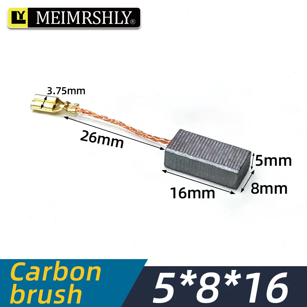 50Pcs 5*8*16 MEIMRSHLY power tools Carbon Brushes Suitable for The Maintenance of Carbon Brush Motors