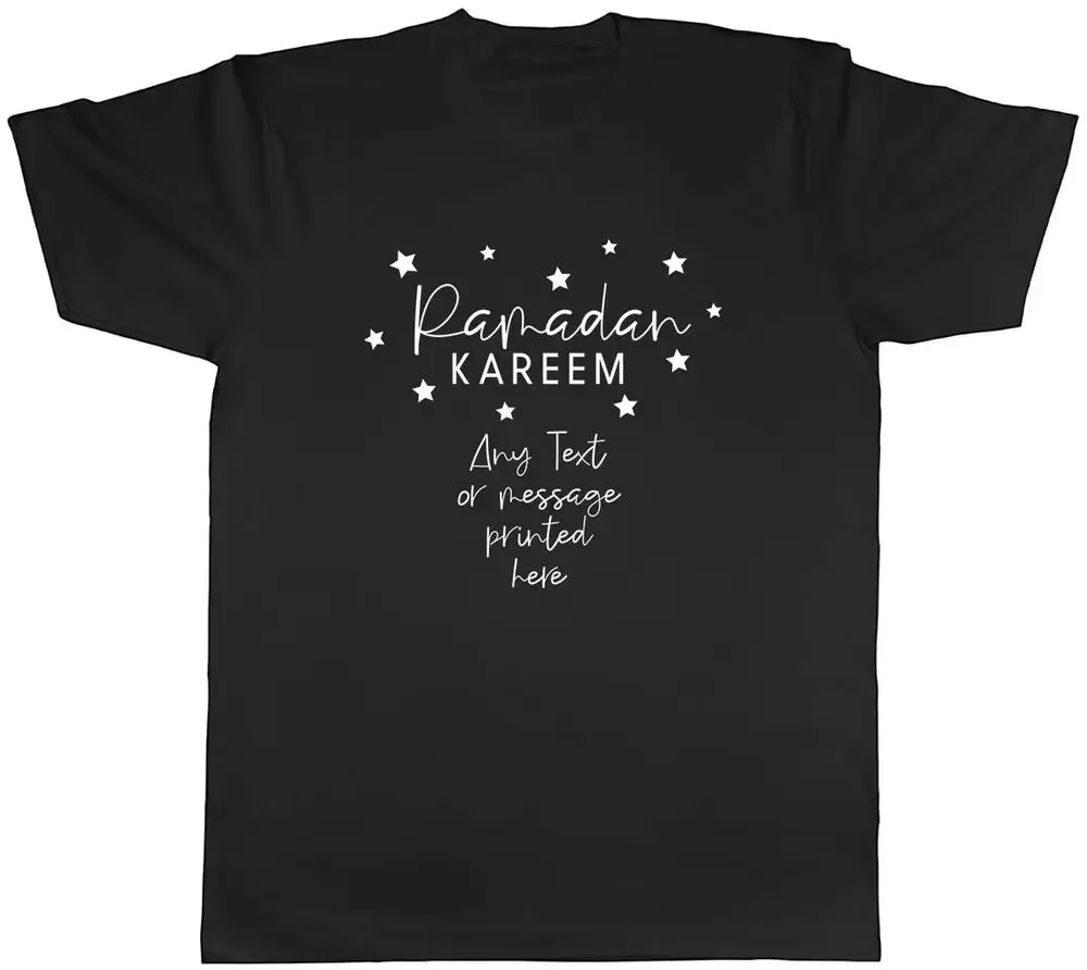 Personalised Ramadan Kareem Mens Unisex T-Shirt Tee  High Quality 100%Cotton Short Sleeve