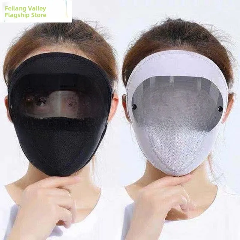 

Летняя популярная дышащая тонкая маска для лица, полная защита от солнца, защита глаз при езде на велосипеде, корейский стиль, медицинская защита, экологически безопасная...