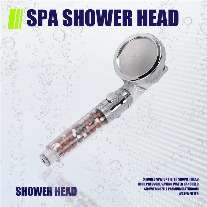 AB45 3 modalità filtro SPA soffione doccia ugello doccia portatile a risparmio idrico ad alta pressione filtro acqua bagno premium