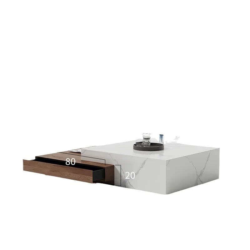 

Журнальный столик для гостиной, современный простой и минималистичный журнальный столик в бревенчатом стиле для маленькой квартиры, журнальный столик из цельного дерева