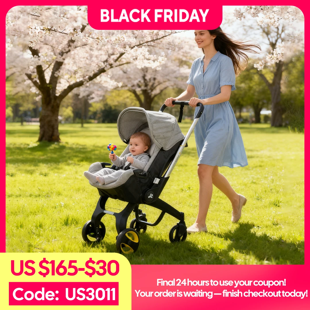 

Suitable for 0-3 years old newborn stroller, Foldable bidirectional baby stroller, adjustable handlel, Outdoor camping vehicle