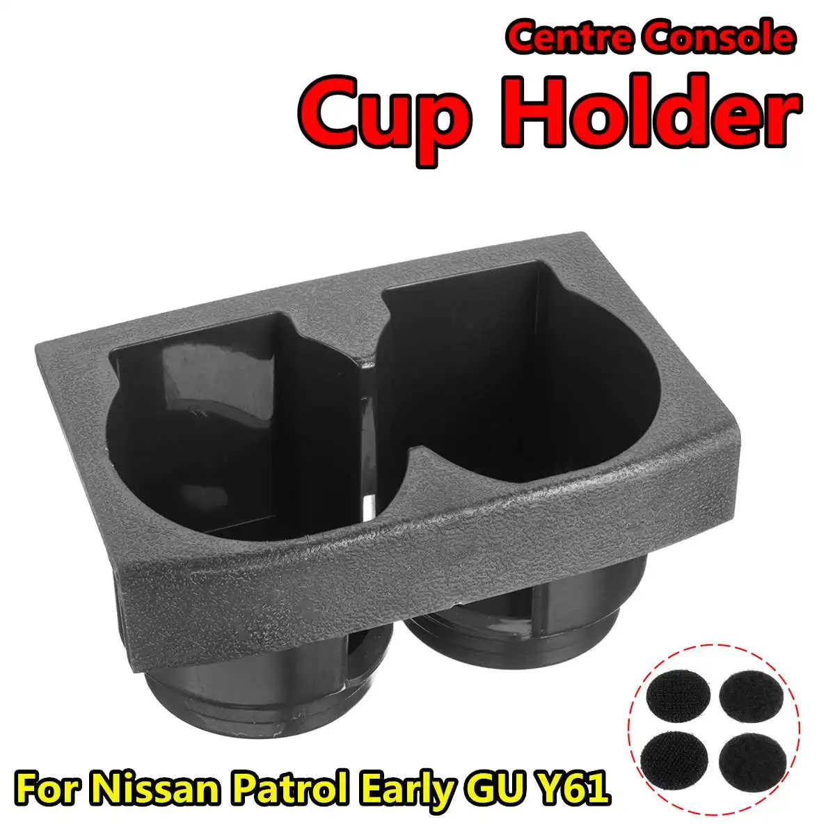 2Color Car Front Central Cup Holder Cup Drink Holder Storage Rack Water Cup Drink Hold For Nissan Patrol Early GU Y61 68430VB100