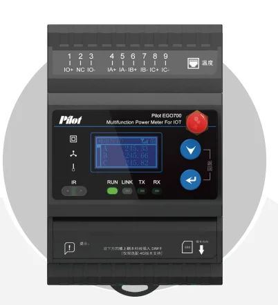 

Pilot Hot Selling EGO700 IOT Multifunction Power Meter LCD/Power Meter
