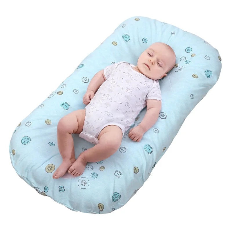 Cama nido de bebé cómoda, relleno de poliéster para recién nacido, suave, biónica, venta al por mayor de fábrica