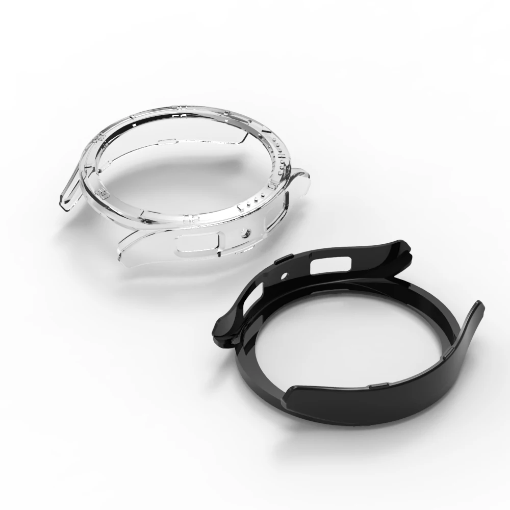 QZYLTD Custodia+vetro Samsung Galaxy Watch7 o 6 40 44mm Custodia mezza confezione per PC