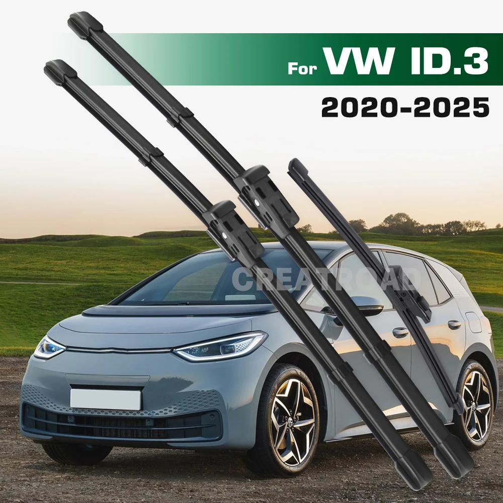 

GREATROAD Wiper Set For Volkswagen VW ID.3 2020-2025 Front & Rear Wiper Blades Windshield Windscreen Window Brushes