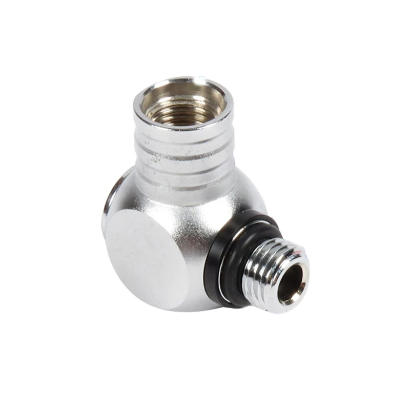 G92F Diving Adapter Brass 360 Degree Swivel Connector Low High Pressure Hose Adapter for SCUBA Regulator Adapter Accessories