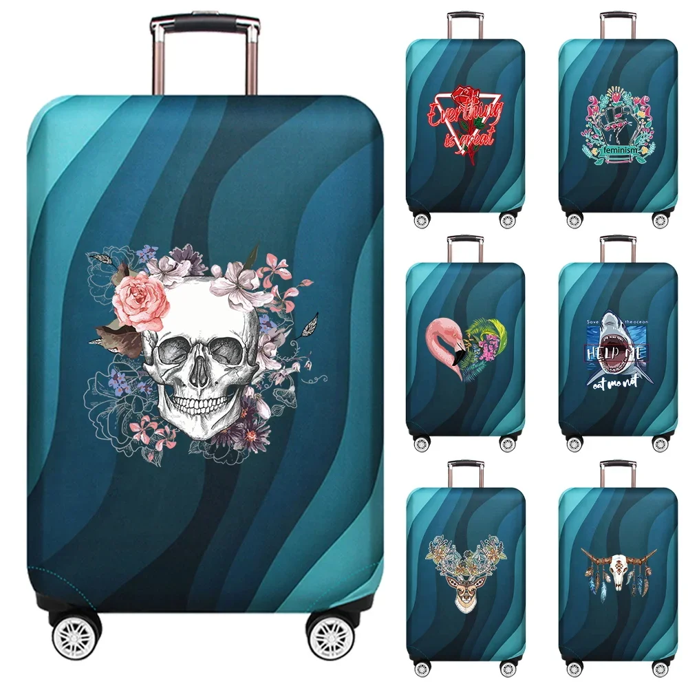 

Travel Luggage Cover Elastic Color Series Baggage Cover Suitable for 18-32inch Suitcase Case DustCover Travel Accessories