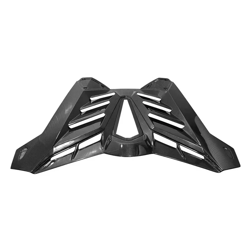 New style Dry Carbon Fiber Rear Engine Hood for Lamborghini SVJ Style Exhaust Convertible