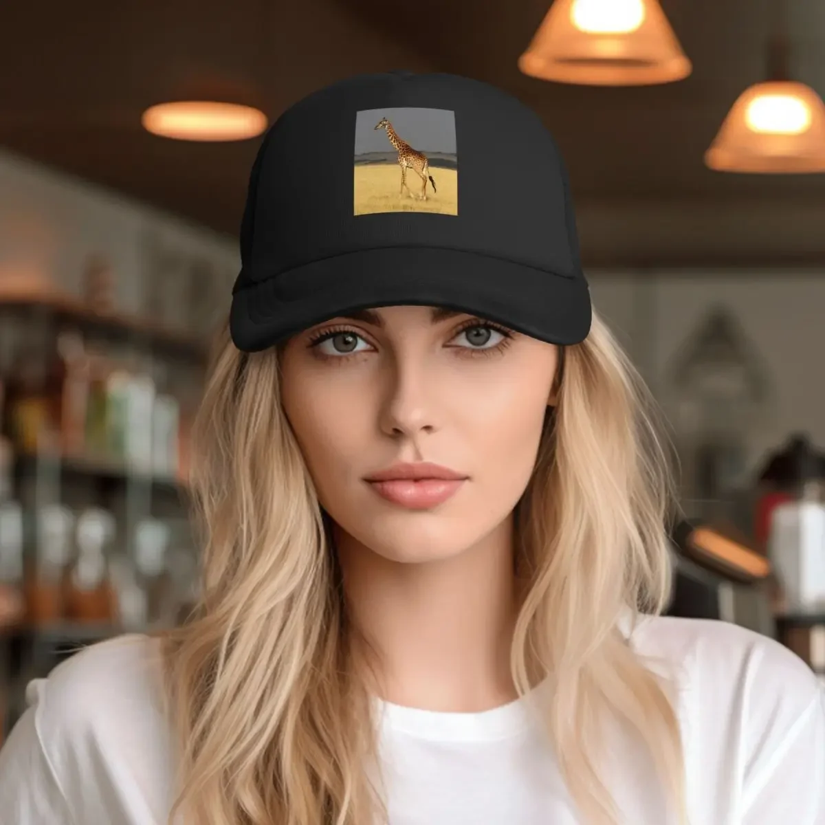Giraffe Full Body Africa African Animals Mesh Baseball Caps Snapback Fashion Baseball Hats Breathable Casual Casquette Outdoor