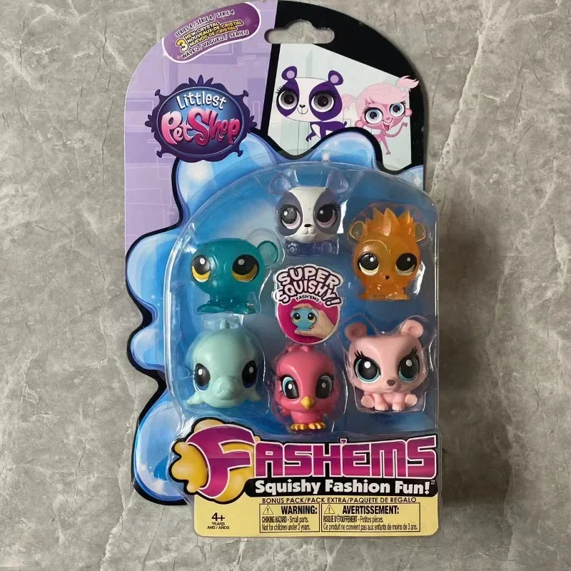 Littlest Pet Shop Action Figure Anime Q Version Figure Model Ornaments Box Toys