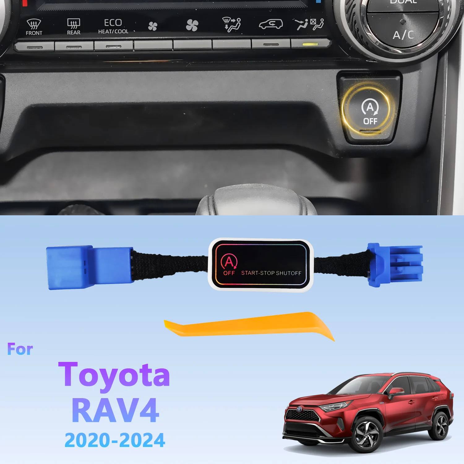 

Auto Start Stop Disabler For Toyota RAV4 2020-2024 Car Automatic Stop Start Engine System Off Device Control Sensor Plug Stop