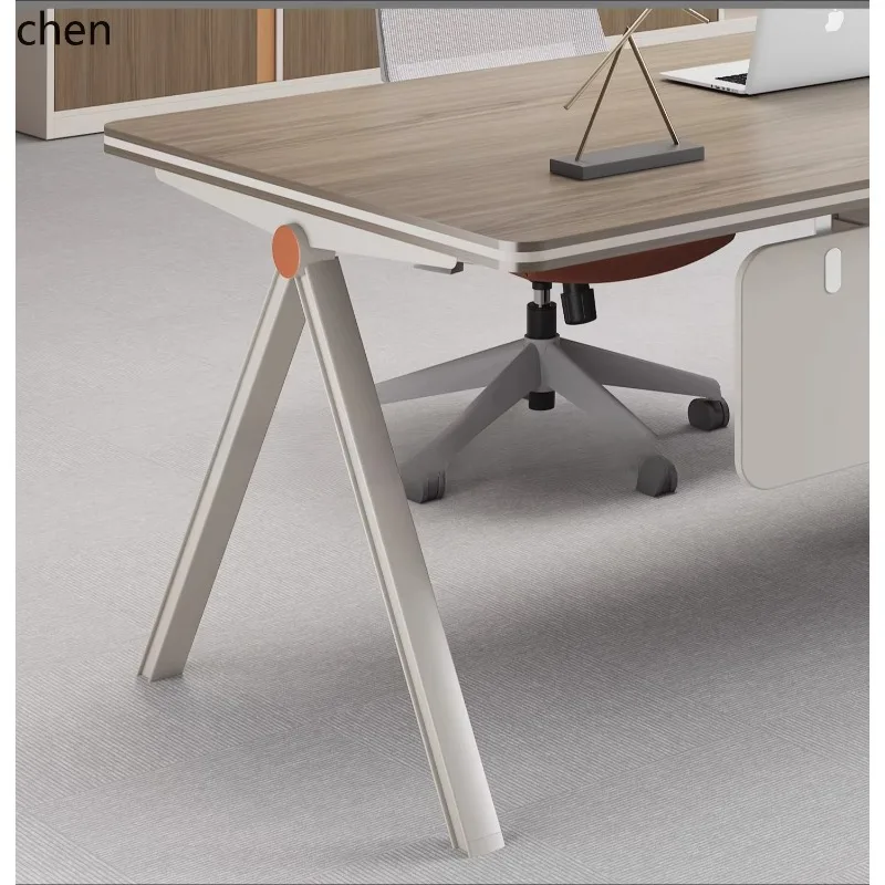 ZZ-23 Light Luxury Simple Modern Desk Supervisor Office Desk And Chair Combination Computer Desk