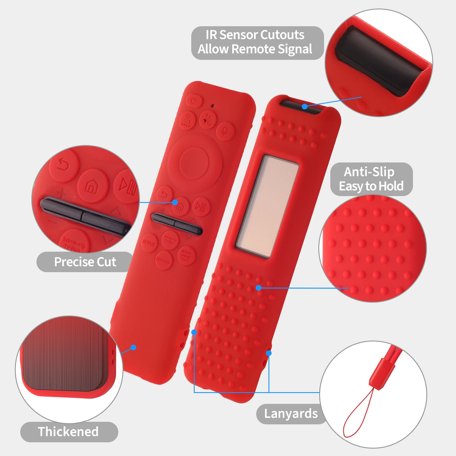 Silicone Case for Samsung TM2560E Remote Control, Compatible with 2025 Neo QLED Smart TV Remote BN59-01432A BN59-01432J