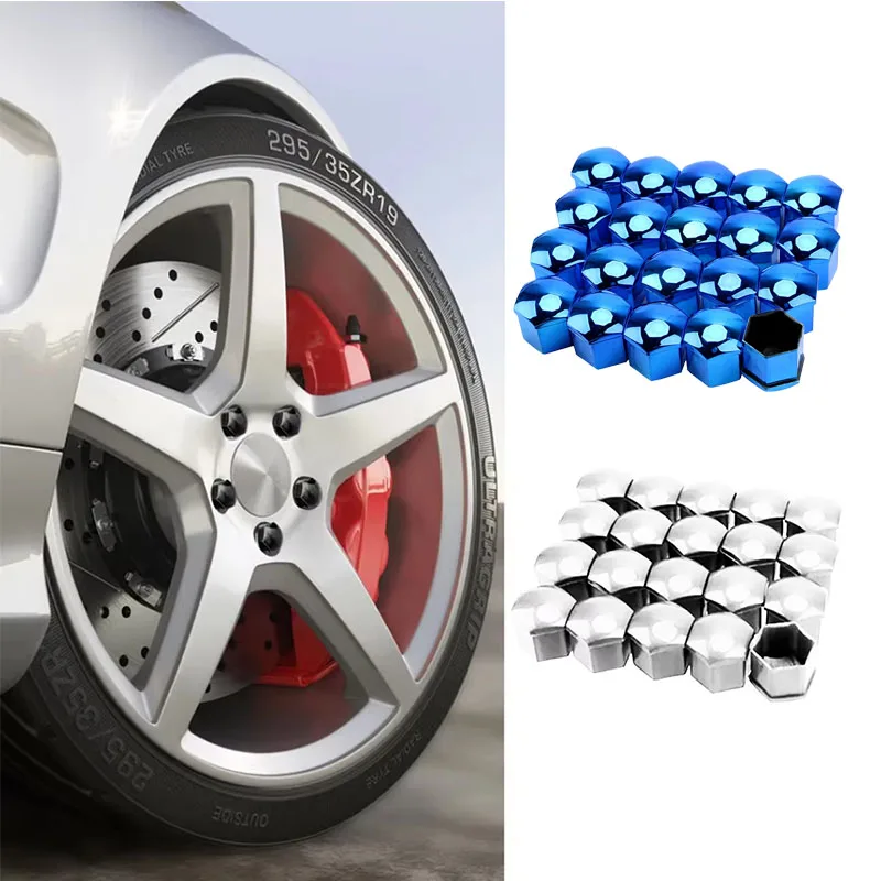 

20-100 шт. колпачки для гаек колес автомобиля, защитные чехлы, антикоррозийные автомобильные ступицы, винтовая крышка, болт для гайки автомобильных шин, внешнее украшение 19/17 мм