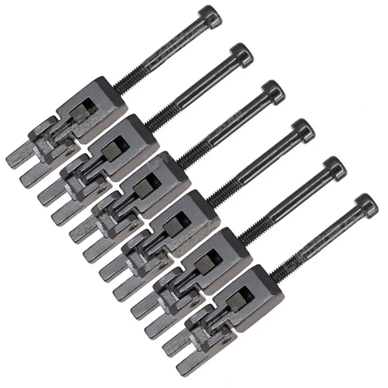 6 Stück Silber Schwarz Goldene E-Gitarren-Brückensättel Teile Musikinstrumente Zubehör – Detail 12