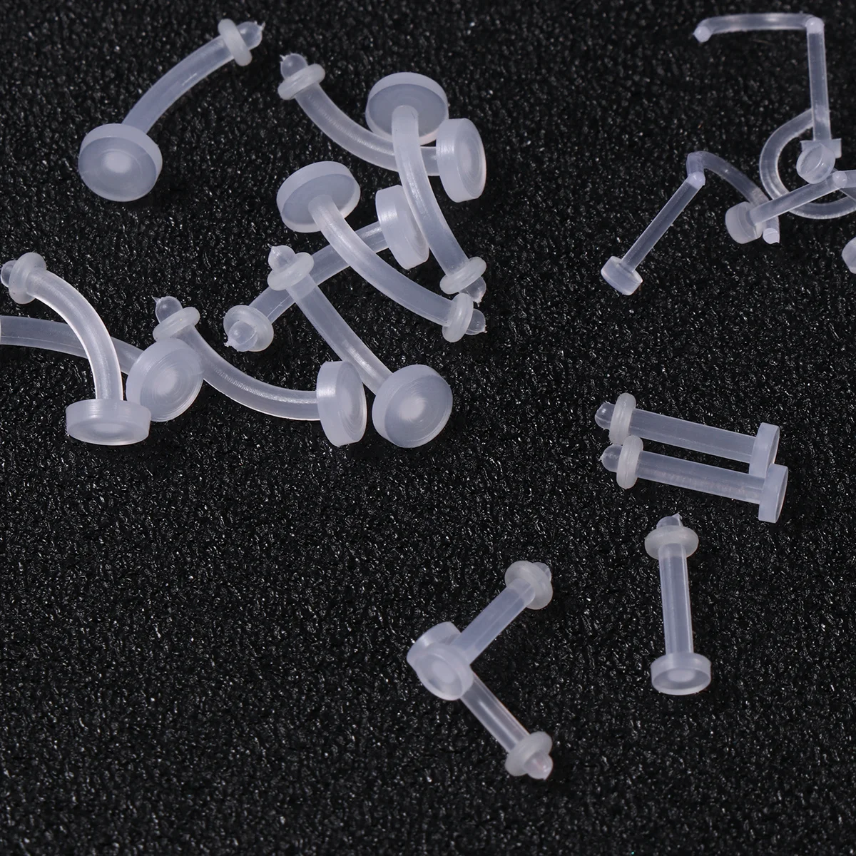 

40Pcs Acrylic Body Piercing Jewelry Set Premium Flexible Studs for Eyebrow Nose Lip Piercings Art Decoration Fashion Personality