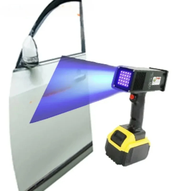 Portle Recharged Automotive Sheet Metal Wirels Spraying Car Paint Flaw Detection LEDUV Curing Lamp