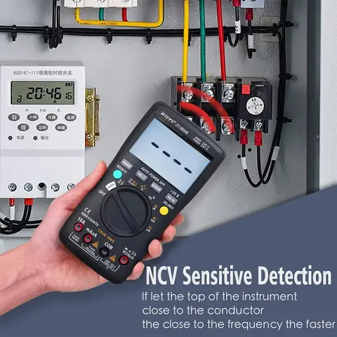 ZT-300AB Bluetooth Digital multimeter Testare Multitestare True RMS Testare Automatiskt läge Räkneverk Mäter Spänning Ström Motstånd 8 best sales Bluetooth-multimeter - №2