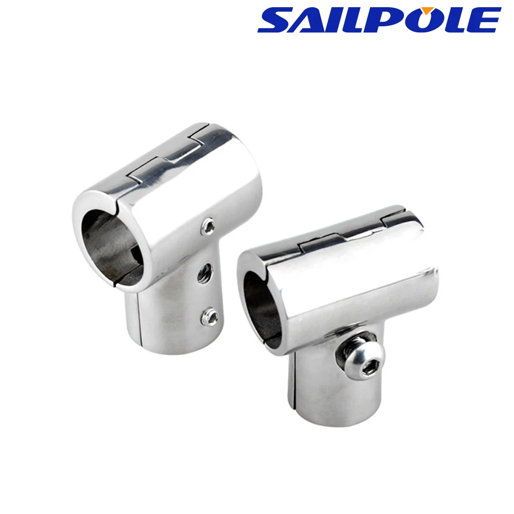 90 Degree Marine 316 Stainless Steel Tee Corrosion Resistant Hand Rail Fitting 22mm 25mm Boat Hand Rail Fittings