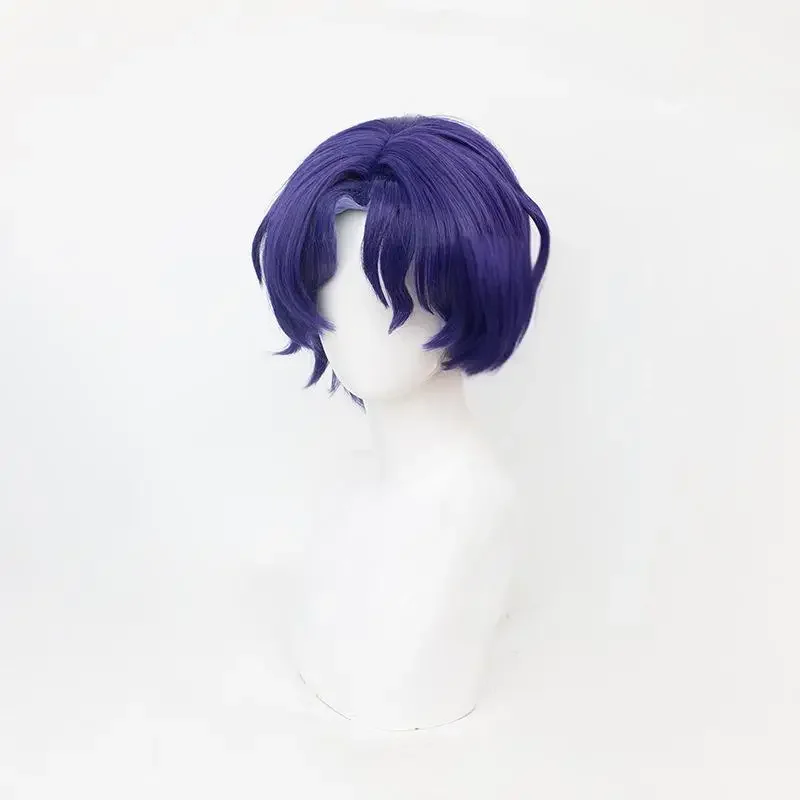 Dr.大人のコスプレコスチューム、ゲーム・ハカイ: 星のレール、短い紫色のかつら、ハロウィーンのパーティーアクセサリー、衣類アクセサリー、ウィッグ、大人