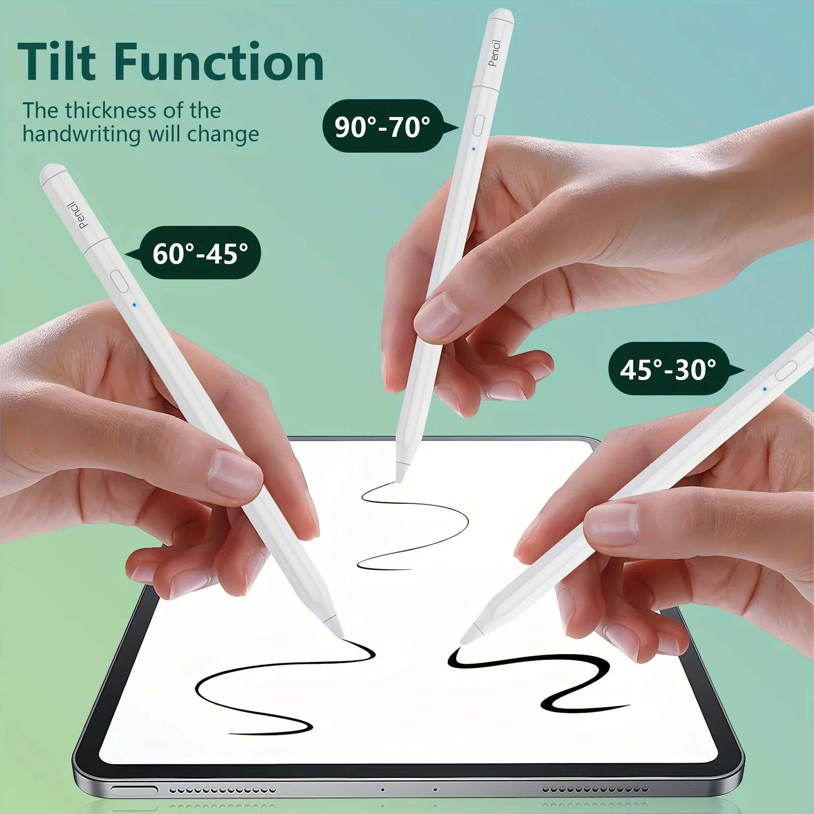 

For Apple Pencil For iPad A16 2025 Pro 12.9 Air 13 11 M3 M4 Touch Pens Stylus Pen 10th Generation 10.9 Air 4 5 Mini 6 7 8th 10.2