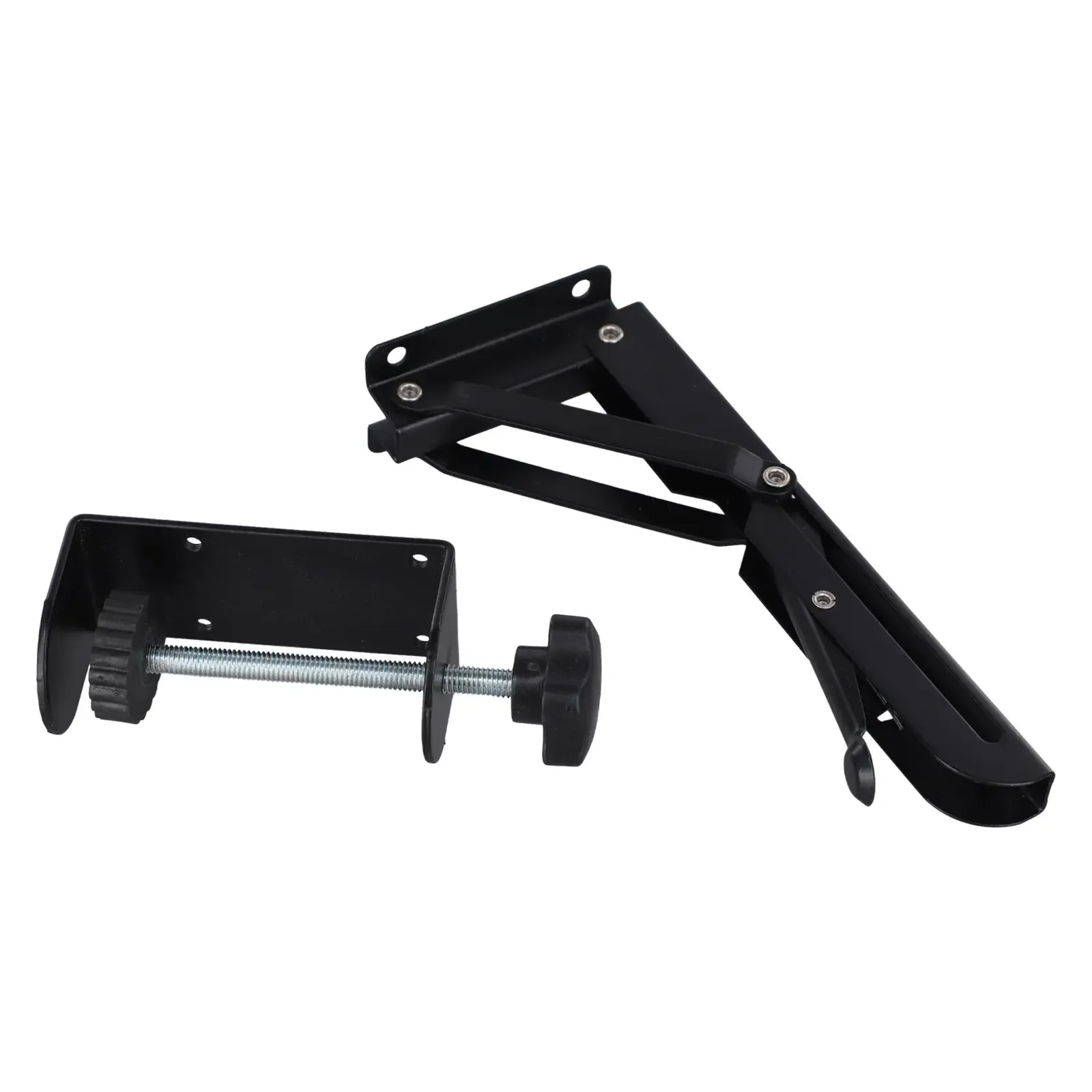 Adjustable Furniture Clip Punch-Free Folding Bracket Telescopic Storage Rack No Drilling Required Sturdy Metal  Folding Bracket