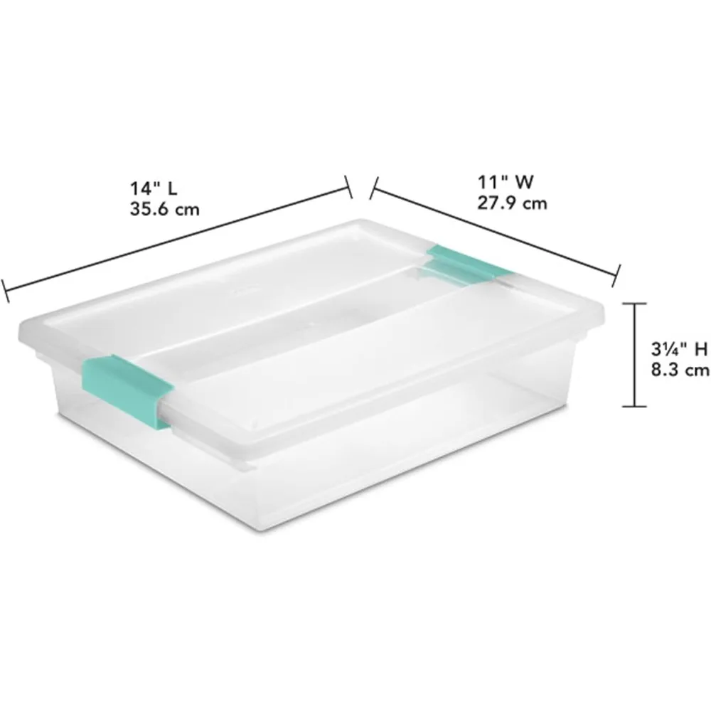 Plastic Storage Bins with Lids 2