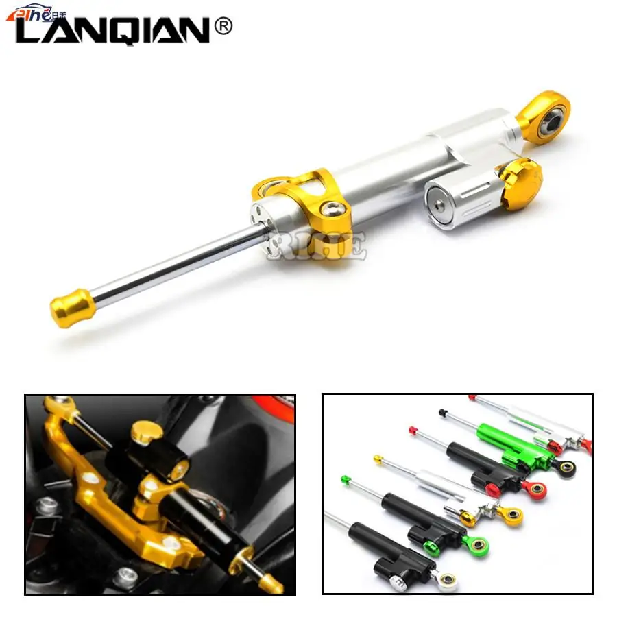 

Universal CNC Motorcycle Street Bike Steering Damper Stabilizer Adjustable For Yamaha Suzuki Honda Ducati Kawasaki