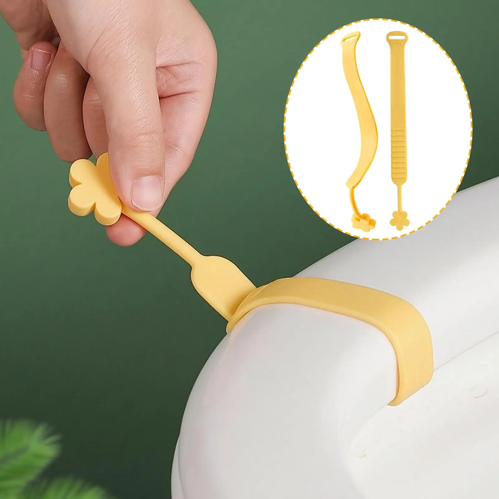 2Pcs Toilet Seat Lifter Creative Hygienic Handle Dirty Proof Toilet Lid Lifter Helper for Bathroom fixed lift hand anti dirty