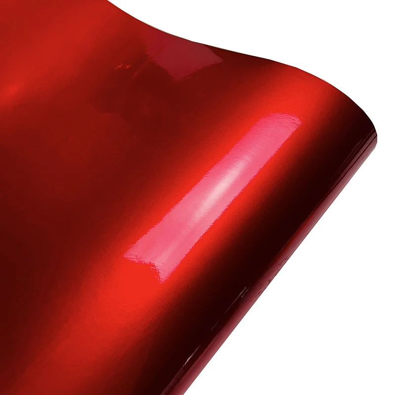 

Ультра глянцевая красная металлическая виниловая пленка в рулоне с воздухом, самоклеящаяся автомобильная упаковка, мотоциклетная наклейка «сделай сам», наклейка