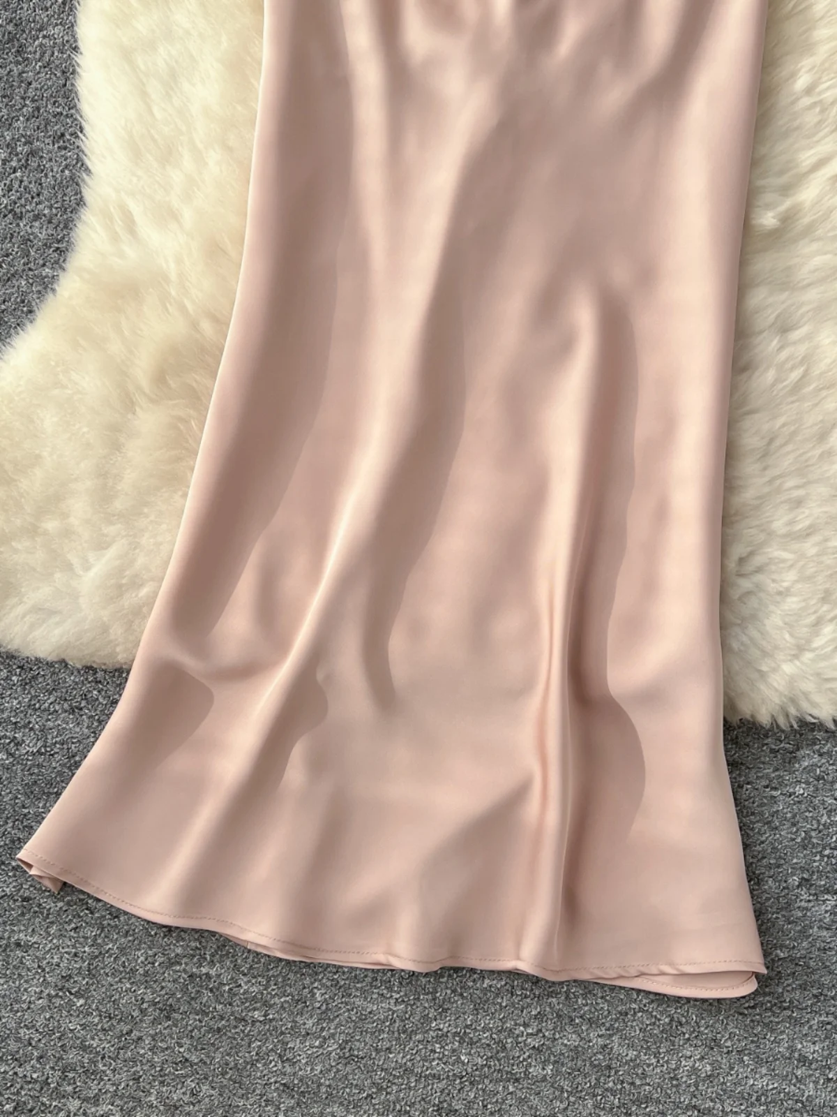 Ele High-End bestickte Spitze Patchwork Svel Bustier Slim Fit Satin Dr koreanische Sle hohe Taille A-Linie Midi Dr