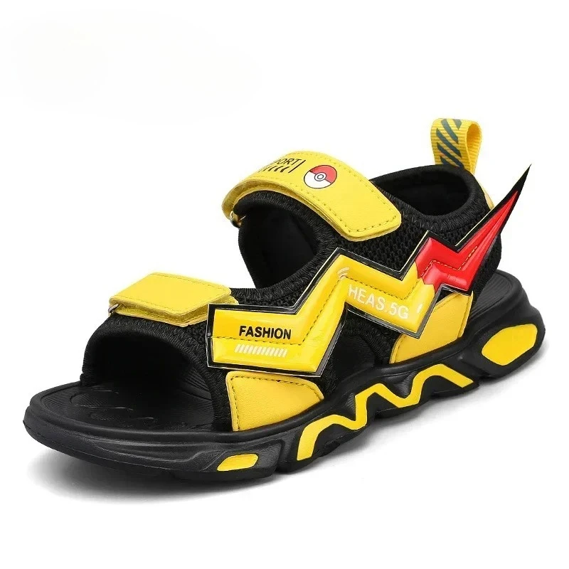 

Anime Summer Cartoon Hot New Pikachus Shoes Sandals for Sandal Casual Teenager Lightweight Sports Sandals Flat Hot Sale