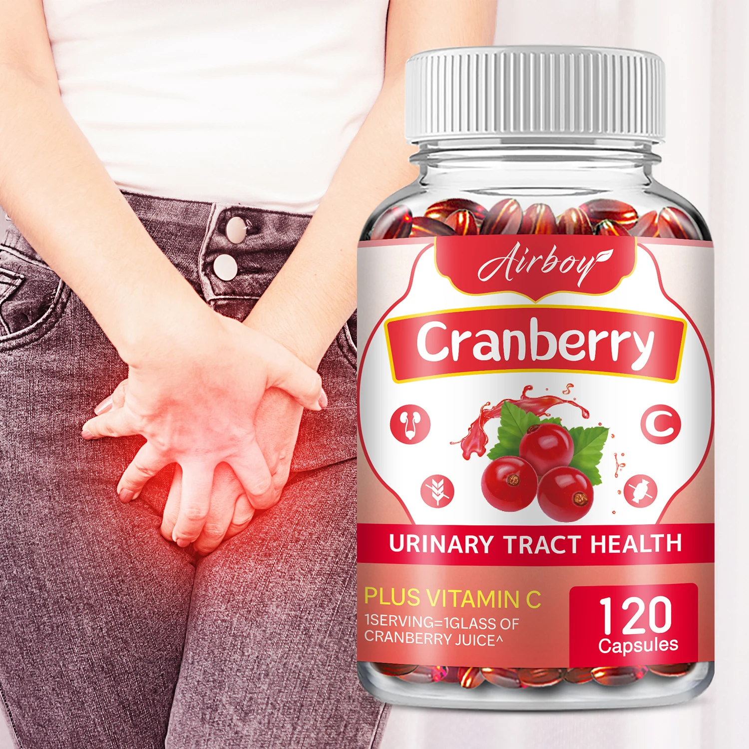 

Cranberry - Supports Urinary and Immune Health, Bladder Control and Promotes Healthy Kidney Function