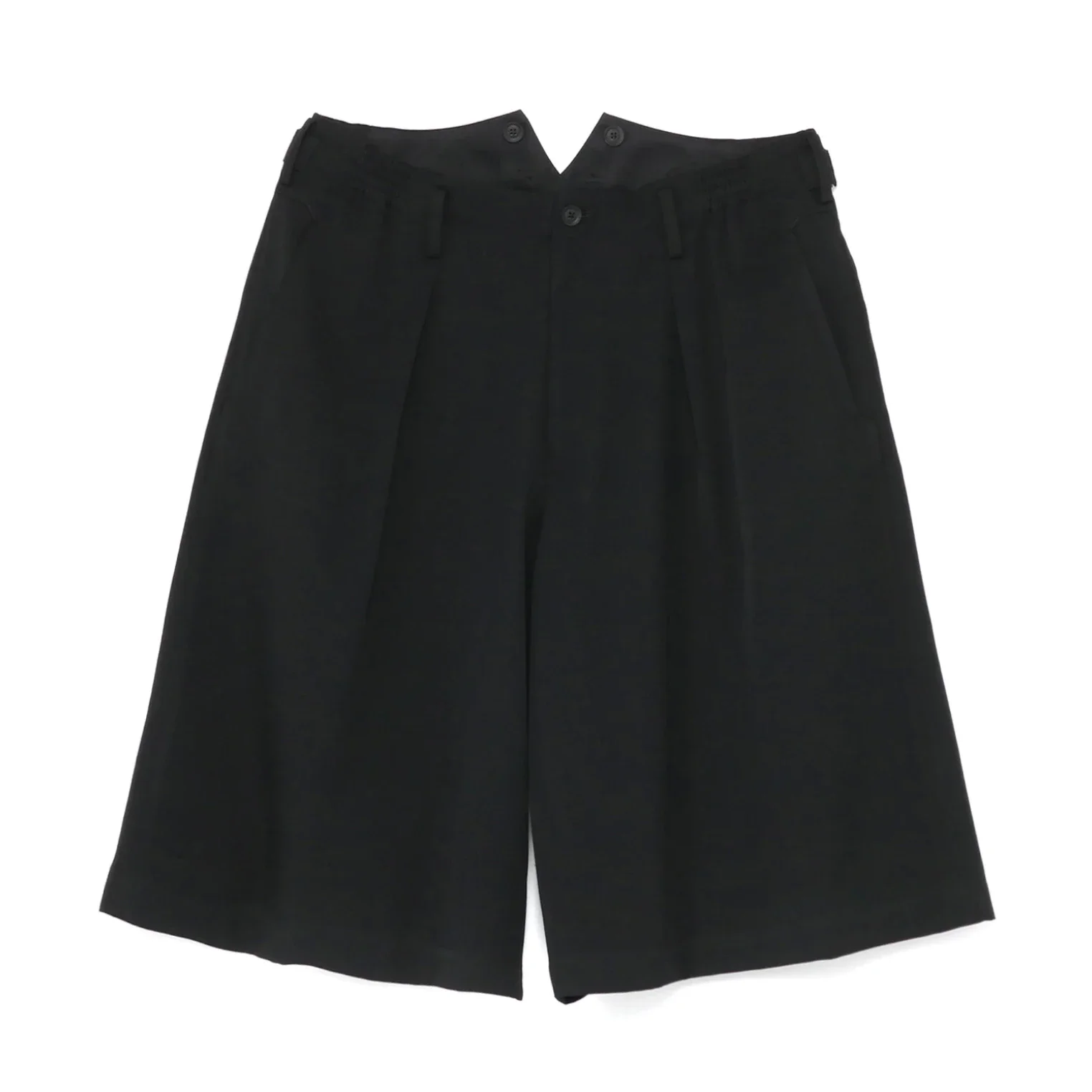 

YOJI OOAK Wool Bermuda shorts Japanese niche elastic waist cargo loose plus size big shorts
