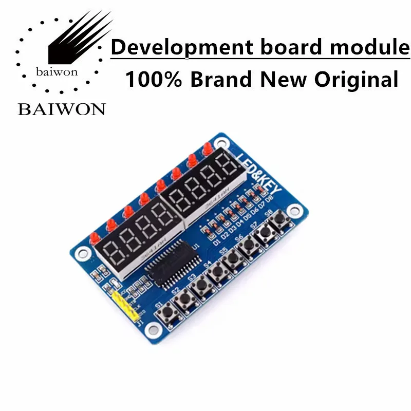 TM1638 key digital tube LED display module (8-bit digital tube/LED/key)