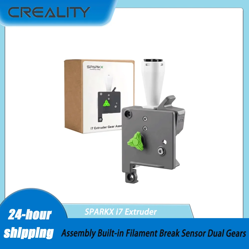 Creality SPARKX i7 Extruder Original i7 Extrusion Assembly Built-in Filament Break Sensor Dual Gears for SPARKX i7 3D Printer