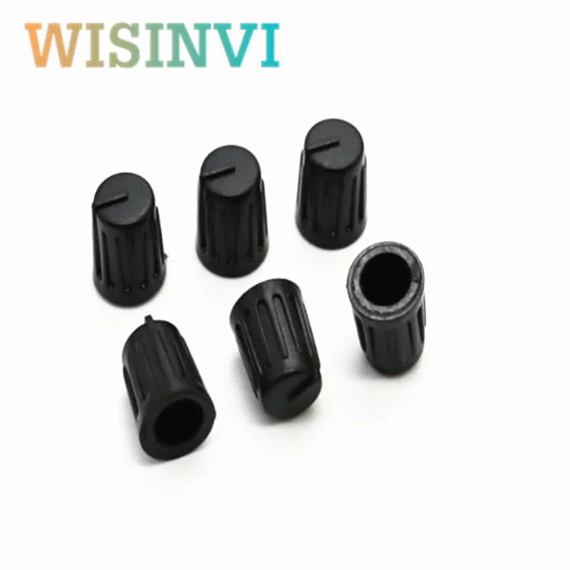 10pcs Plastic Potentiometer Knob Cap 9×11.5mm 6mm knurled shaft Rotary Encoder Control Knob For 09 Potentiometer