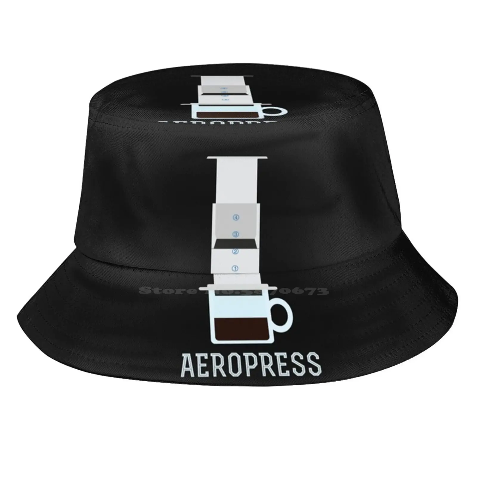 Aeropress Sun Cap Fisherman Hat Bucket Hats Coffee Aeropress Espresso Easy Filter Minimal