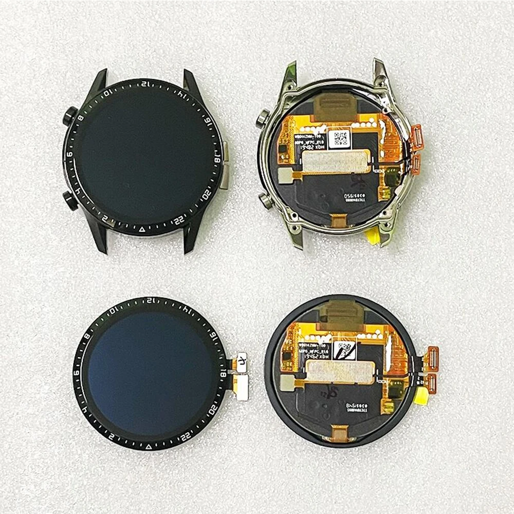 LCD Display Touch Digitizer Assembly With Frame For HUAWEI Watch GT2 LTN-B19 46mm GT 2 DAN-B19 42mm AMOLED Screen Repair Parts