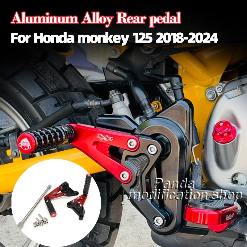 For Honda monkey125 Motorcycle accessories  Aluminum Alloy Rear pedal 2018 2019 2020 2021 2022 2023 2024