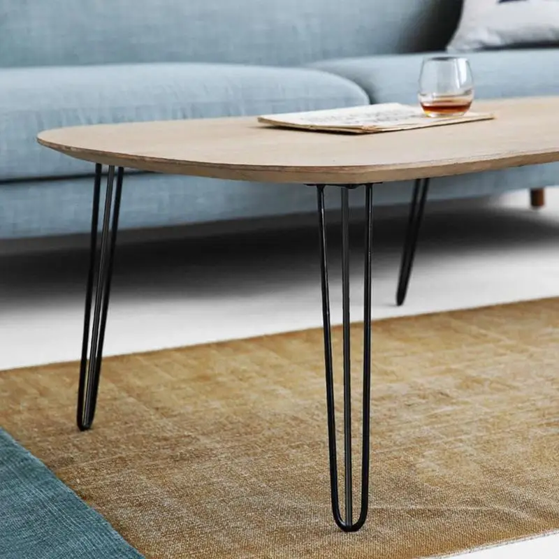 Metal Table Legs 2X Tall Table Legs Heavy-Duty Feet Base Support For Bench Couch Dresser Furniture Living Room Bedroom Decor