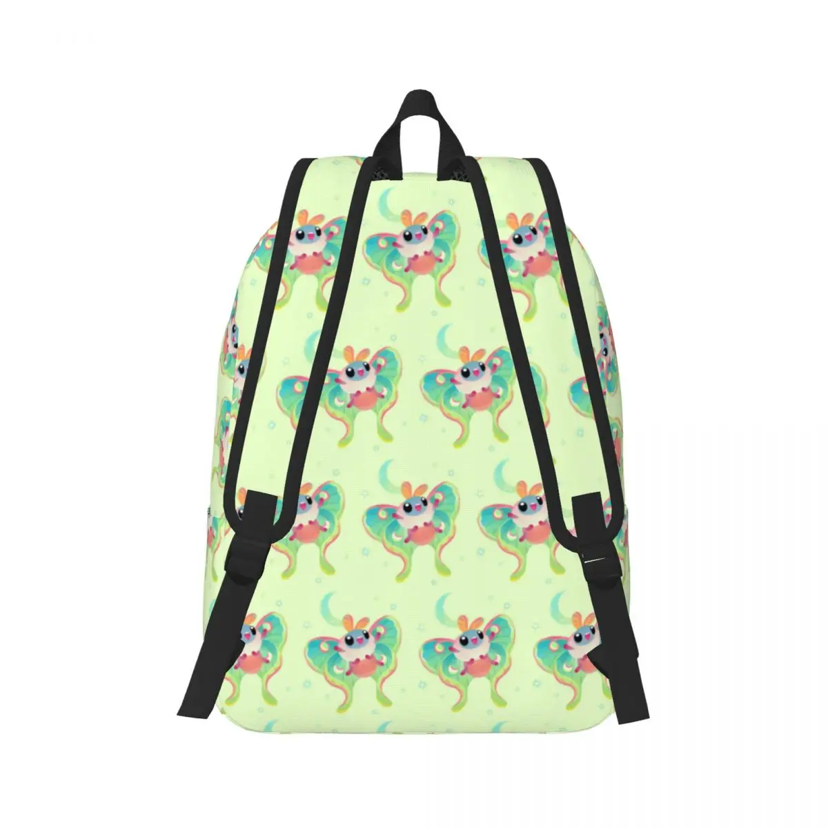 Luna Moth Backpack Daypack Large Capacity Children BookBag School Bag Shoulder Bags for Men Women