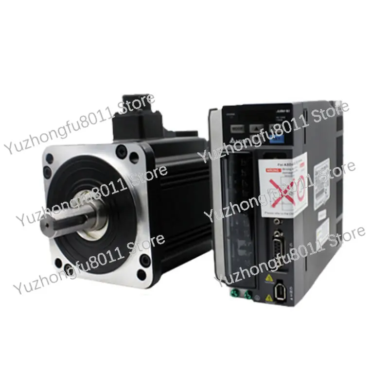 Delta 750W AC Servo Motor Drive Kit 0.75KW Servo System ECMA-C20807RS+ASD-B2-0721-B 3000rpm 80mm with 3m Cable Original New