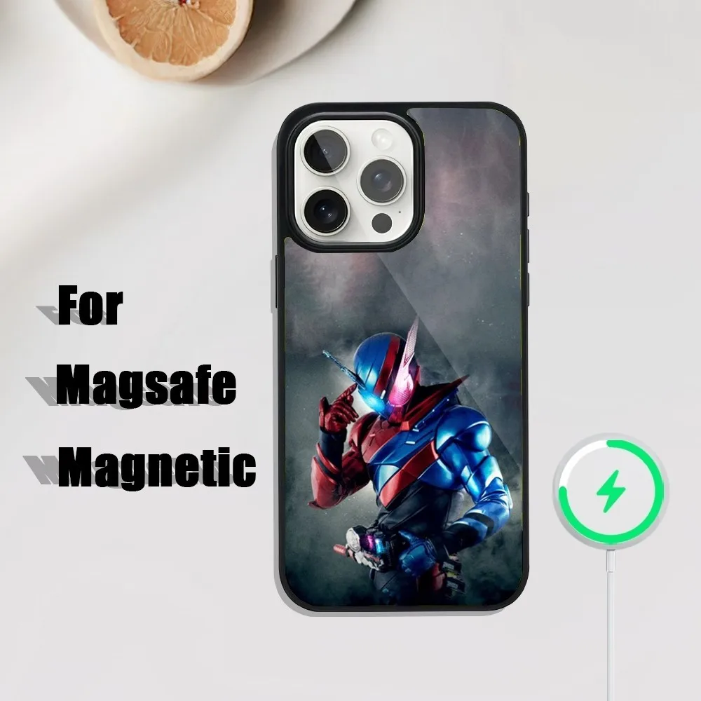 Masked Rider Kamen Rider Phone Case For iPhone 16,15,14,13,12,11,Plus,Pro,Max Mini Magsafe Magnetic Wireless Charging