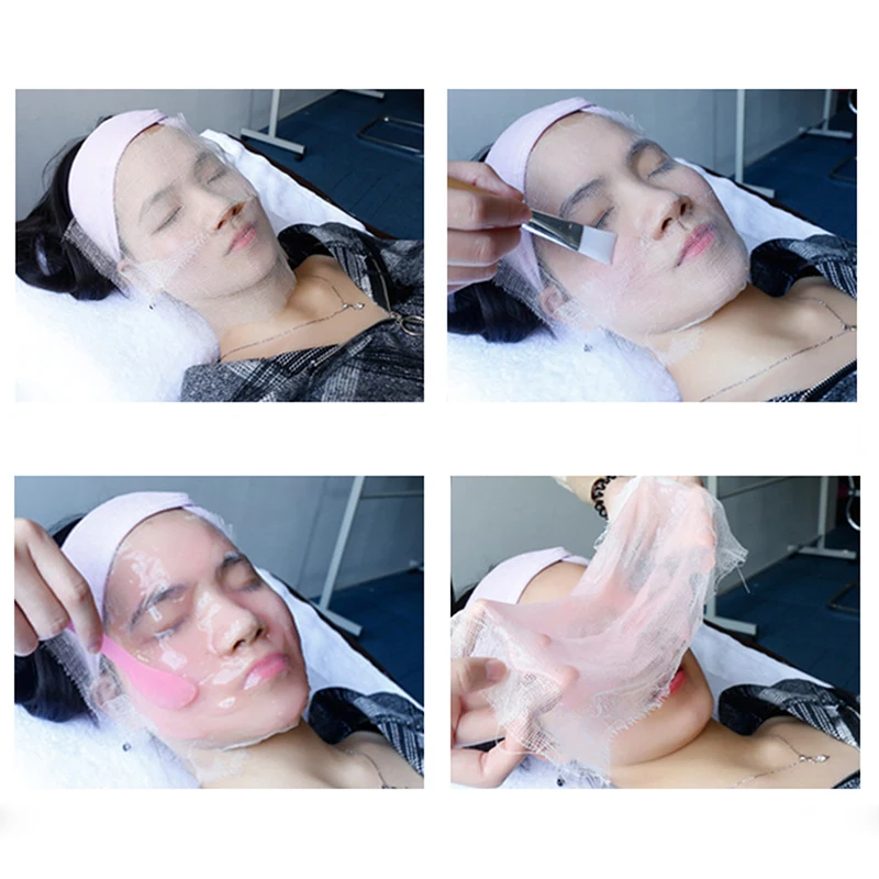 Großhandel 100/500/1000PCS Weiche Gaze Schönheit Salon Tragen Weiche Maske Schönheit Gaze Block Einweg Maske Spezielle gesicht Maske Hautpflege