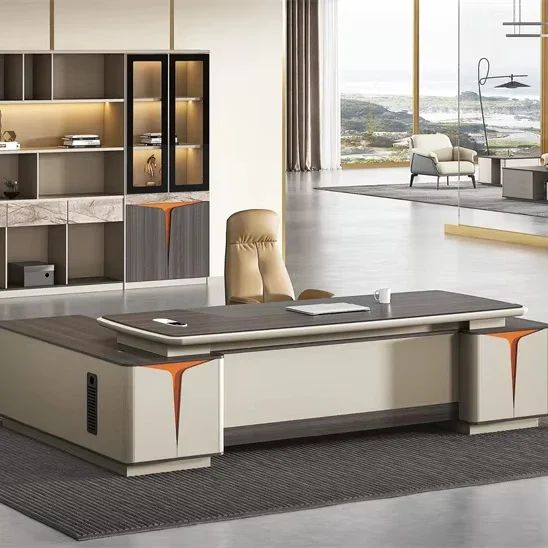 

Custom Commercial Modern Luxury Office Desk Executive Desk Office Table Boss L Shaped Modern Office Desk