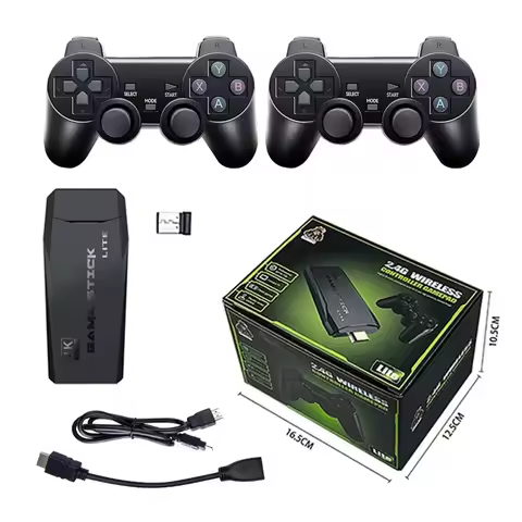 64GB 20000 Games Retro Video Game Consoles M8 Game Stick 4K 2.4G Wireless Console Dendy GameStick For GBA/MD/PS1 Children's Gift